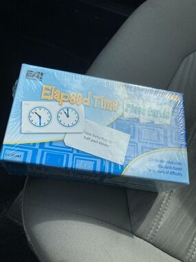 NWT Elapsed Time Flash Cards set EAI Education calculating time between 2 events